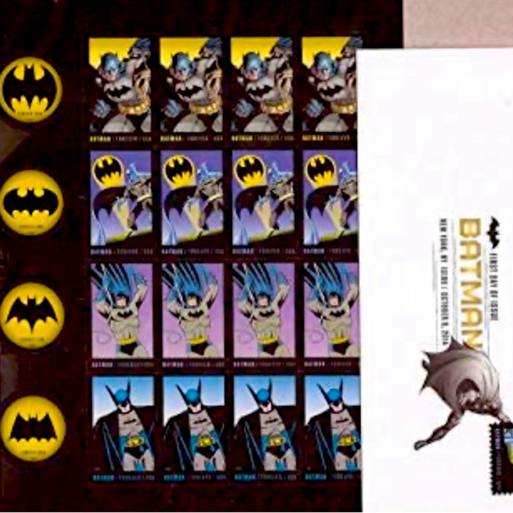 Batman forever stamps
